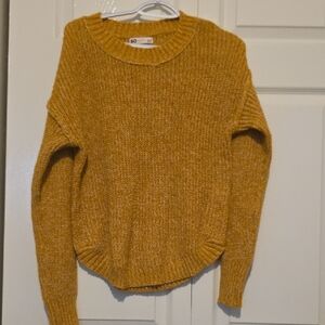 SO Women's Mustard Crew Neck Sweater